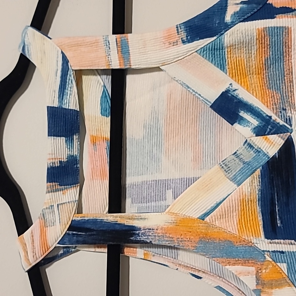 Brushstroke Anthropologie Halter Top - Picture 3 of 9